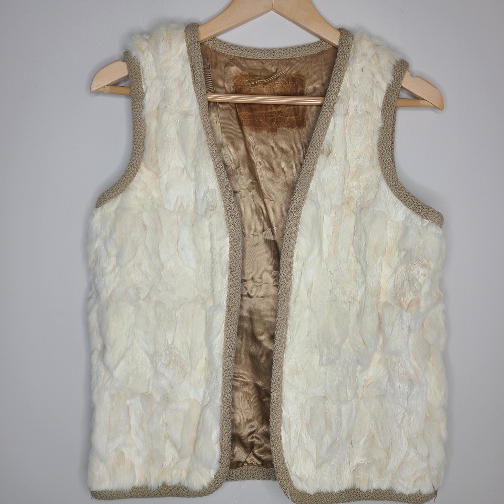 Vintage Rabbit‎ Fur Vest